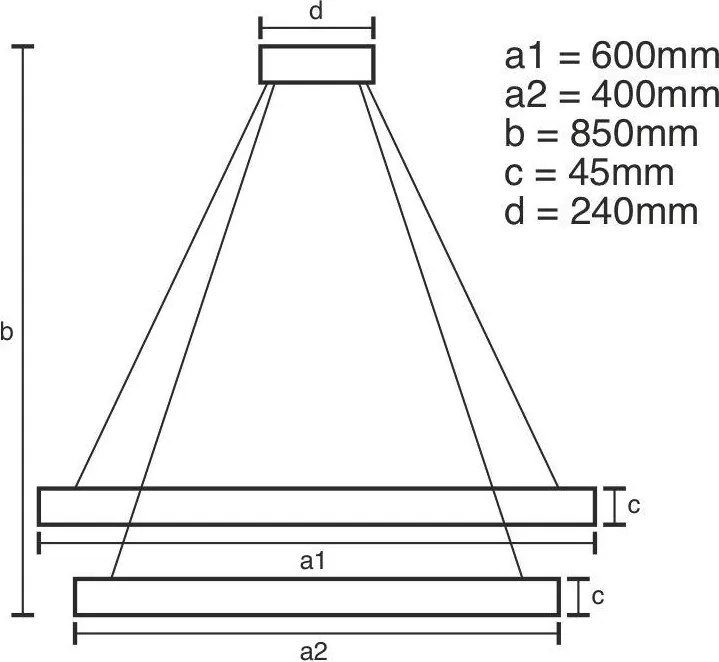 NEDES J4328-CH Modern Led Függesztett Lámpa IP20