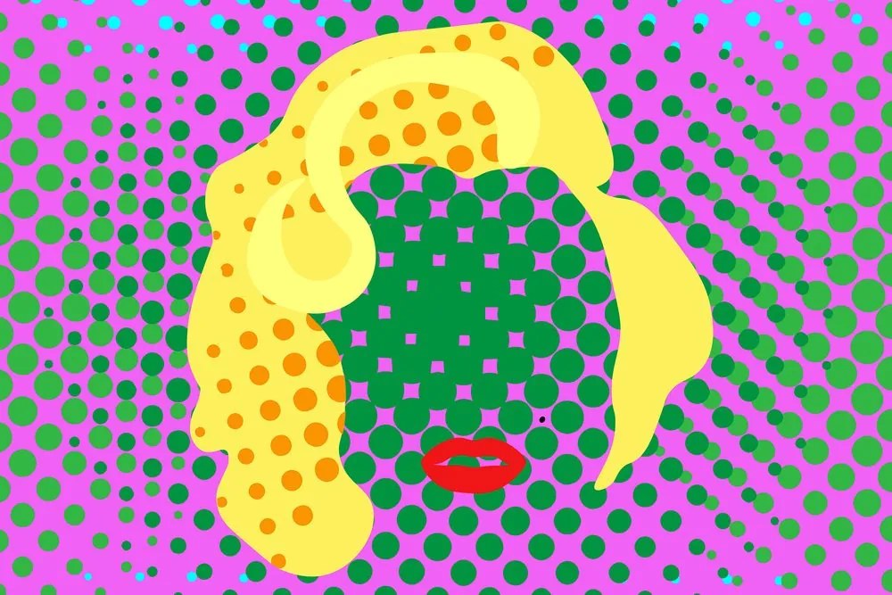 Kép  Marilyn Monroe v pop art stílusban