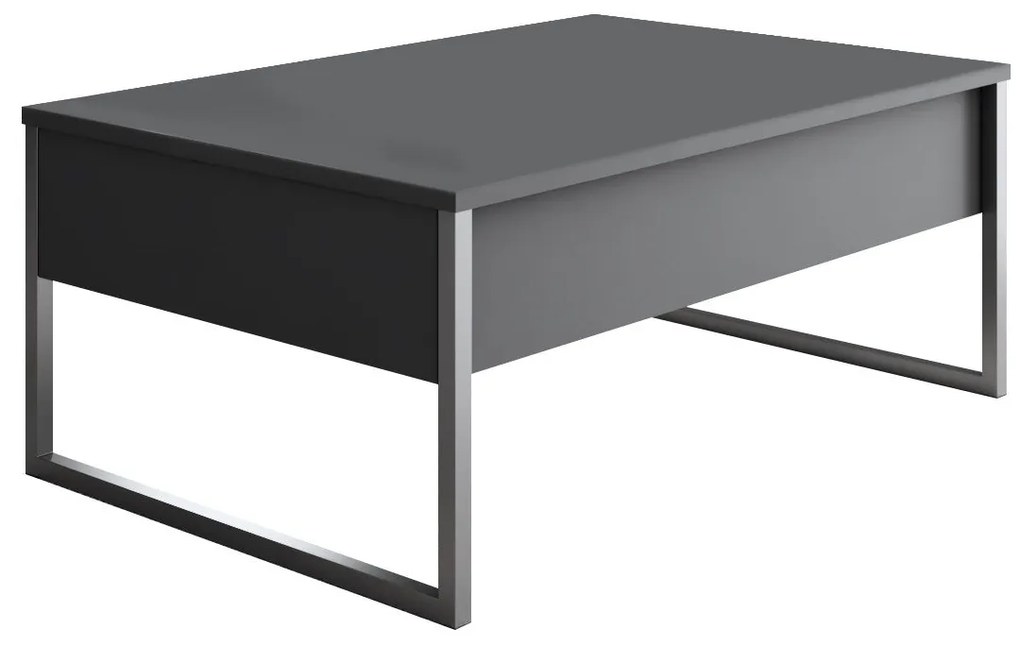 Dohányzóasztal Luxe - Anthracite, Silver