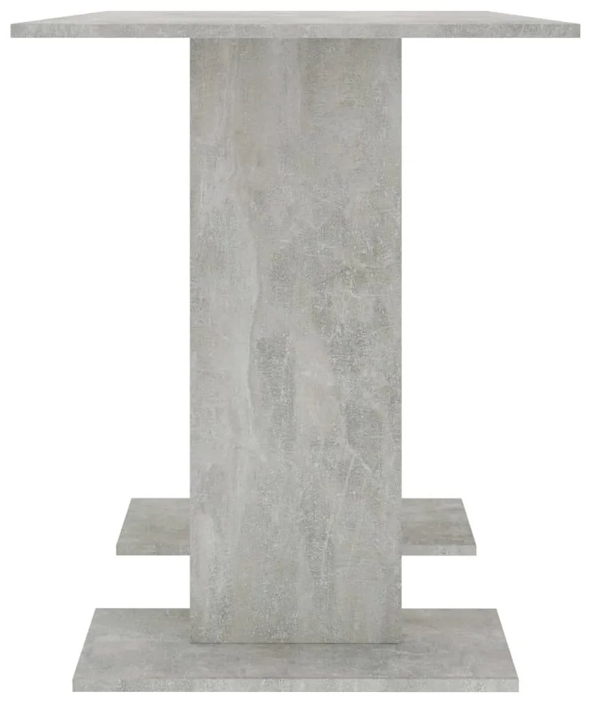 Betonszürke szerelt fa étkezőasztal 110 x 60 x 75 cm