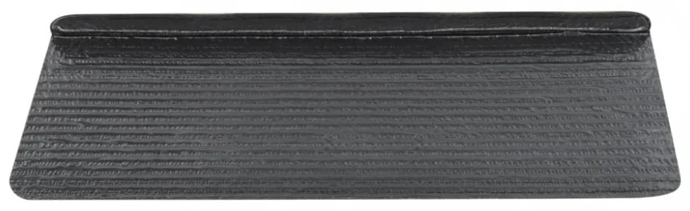 15 db fekete öntapadó lépcsőszőnyeg 65x24,5x3,5 cm