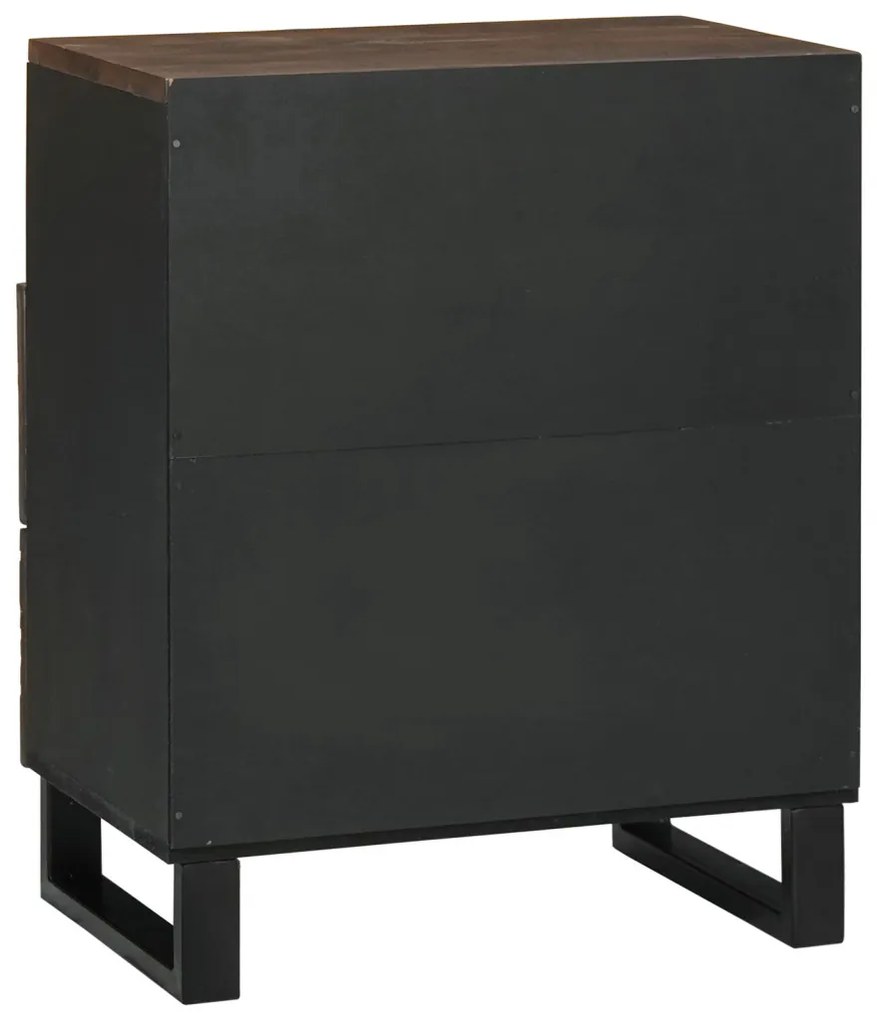 vidaXL Éjjeliszekrény fiókkal Dió 50 x 33 x 62 cm Tömör akácfa