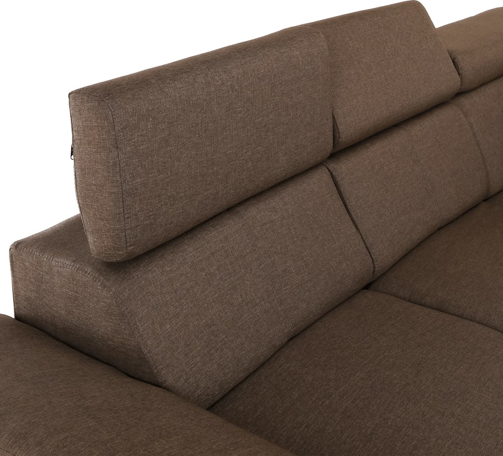 Ülőgarnitúra, szövet szürke-barna Taupe, SEGORIA LUX