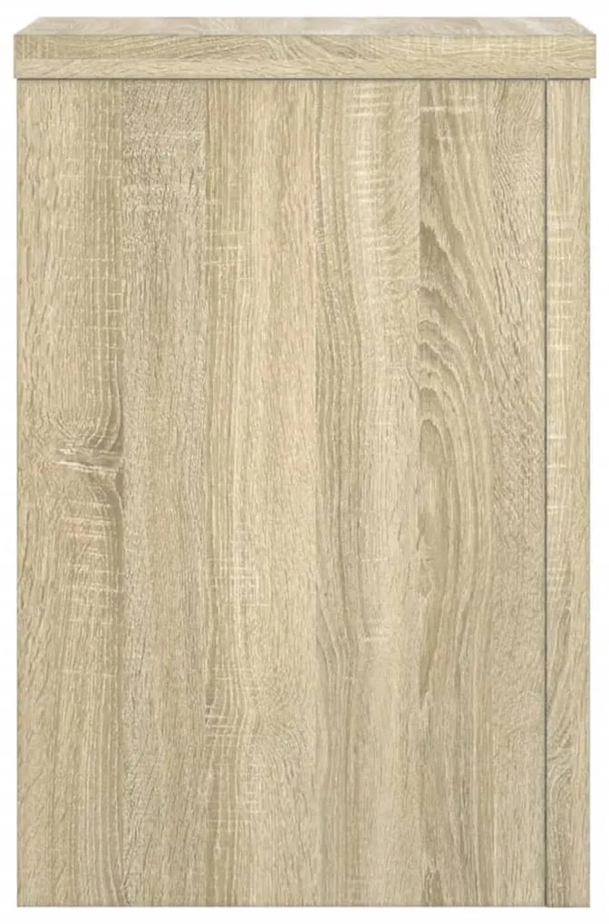 2 db sonoma tölgy szerelt fa növénytartó állvány 25 x 25 x 35cm