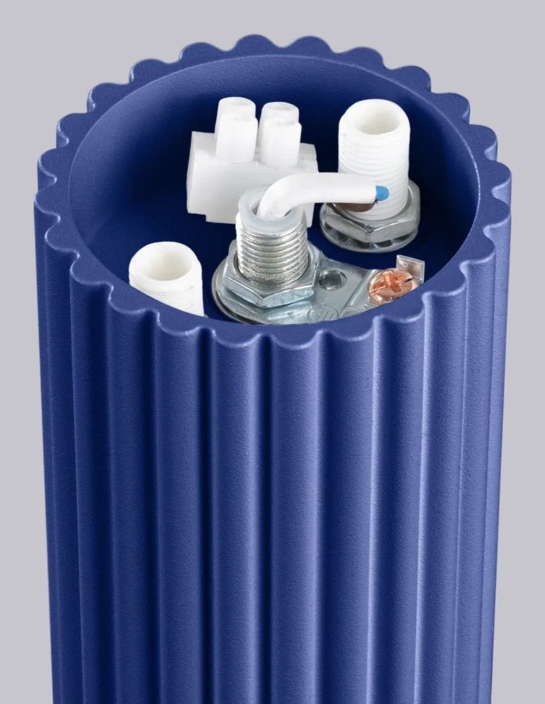 Kék mennyezeti lámpa üveg búrával ø 12 cm Orbital – Sollux