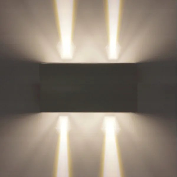 LED Kültéri fali lámpa LED/12W/230V IP54 fekete