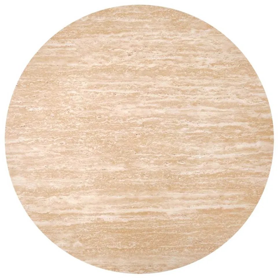 Palmer dohányzóasztal - kör, bézs