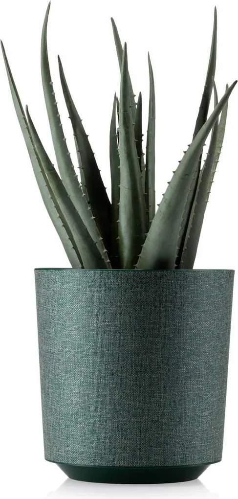 Virágtartó Aloe Texelle Zöld textil Kerek 20cm modern nappaliba