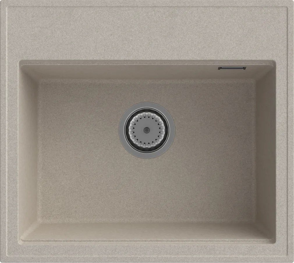 Gamma Modern 5055, 1 rekeszes gránit mosogató 560x500x210 mm, bézs, GMA-ZM-55-B