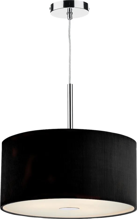 DAR LIGHTING ZAR1022 ZARAGOZA Ernyős Függesztett Lámpa Fekete E27 IP20