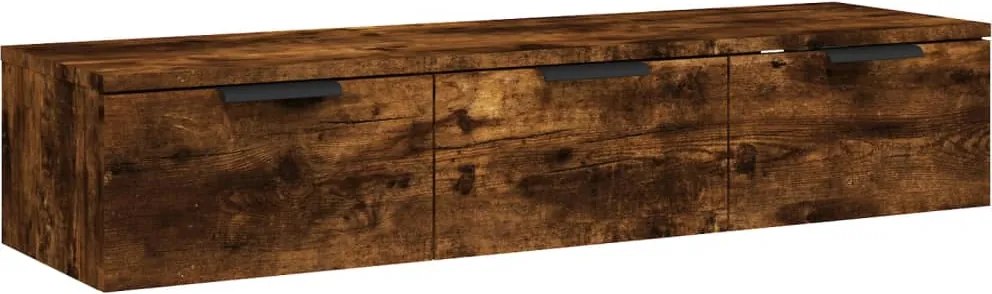 vidaXL füstös tölgy színű szerelt fa faliszekrény 102 x 30 x 20 cm