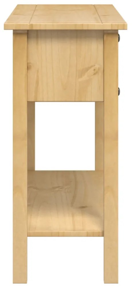 Corona tömör fenyőfa konzolasztal 114 x 34,5 x 73 cm