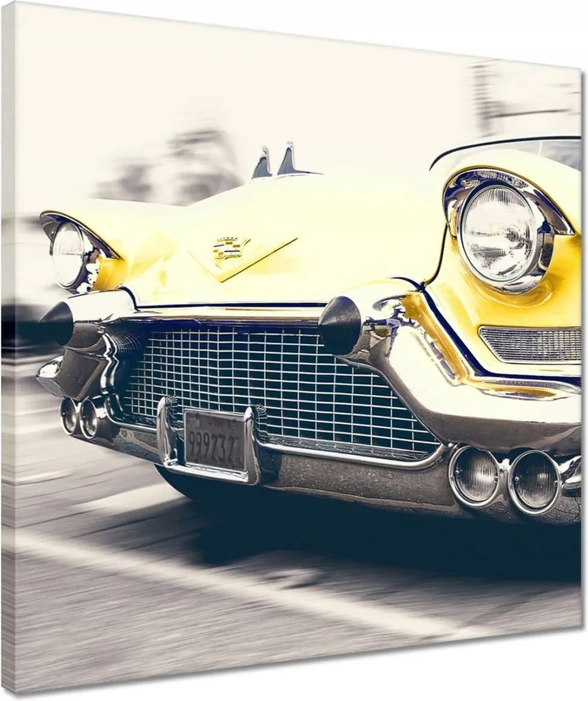 Vászonkép 40x40 Sárga Cadillac