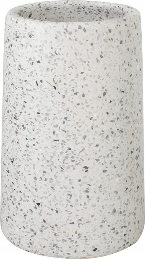 Fogkefetartó bögre Q-bath világos terrazzo