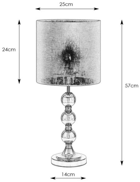 Markslöjd 108574 - Asztali lámpa OCTO 1xE27/40W/230V fekete/arany