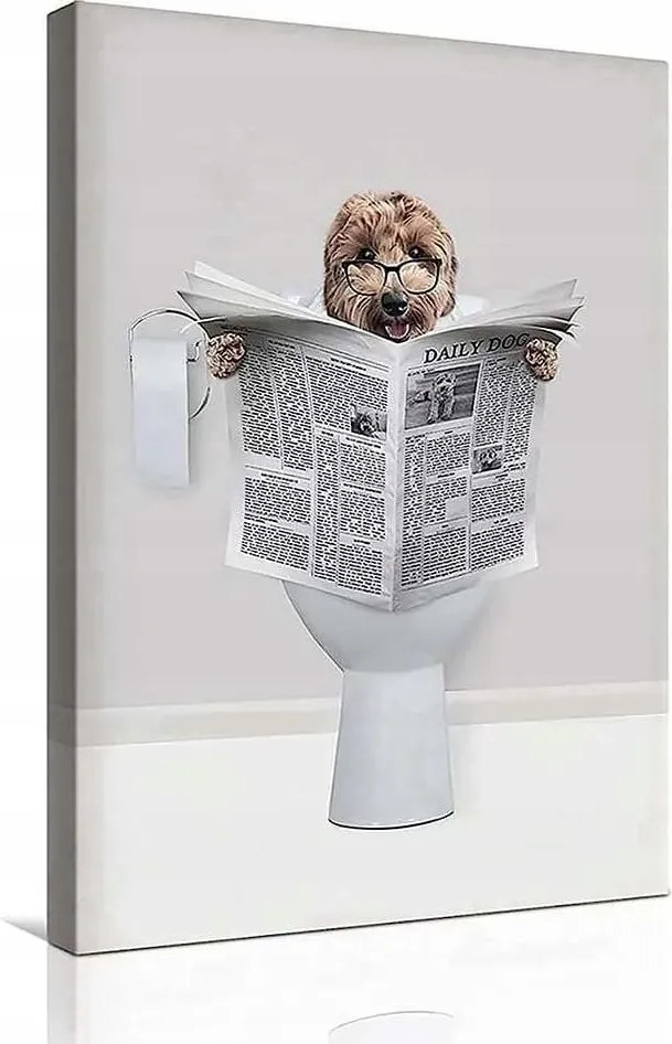 Vászon fali poszter keret nélkül 60x90cm Barna kutya minta