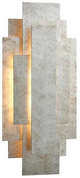 Endon 90451 - Fali lámpa ALZARE 2xG9/3W/230V fehér patinás