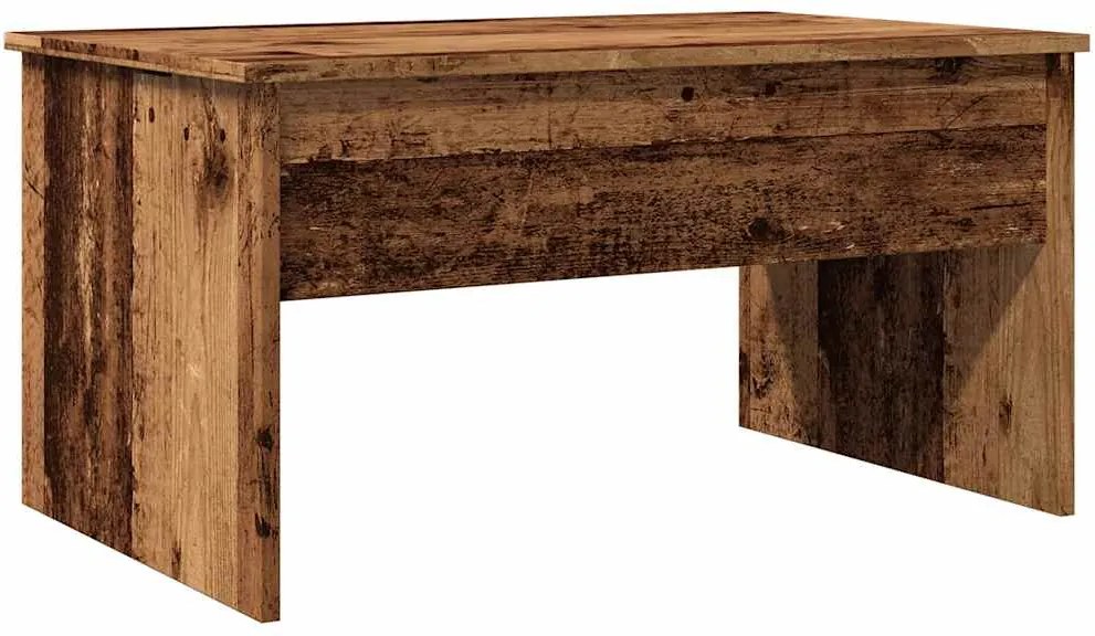 vidaXL antik fa színű szerelt fa dohányzóasztal 80 x 50,5 x 41,5 cm