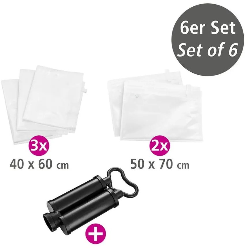 Vákuumos ruhatároló zsák, 5 darab - Wenko
