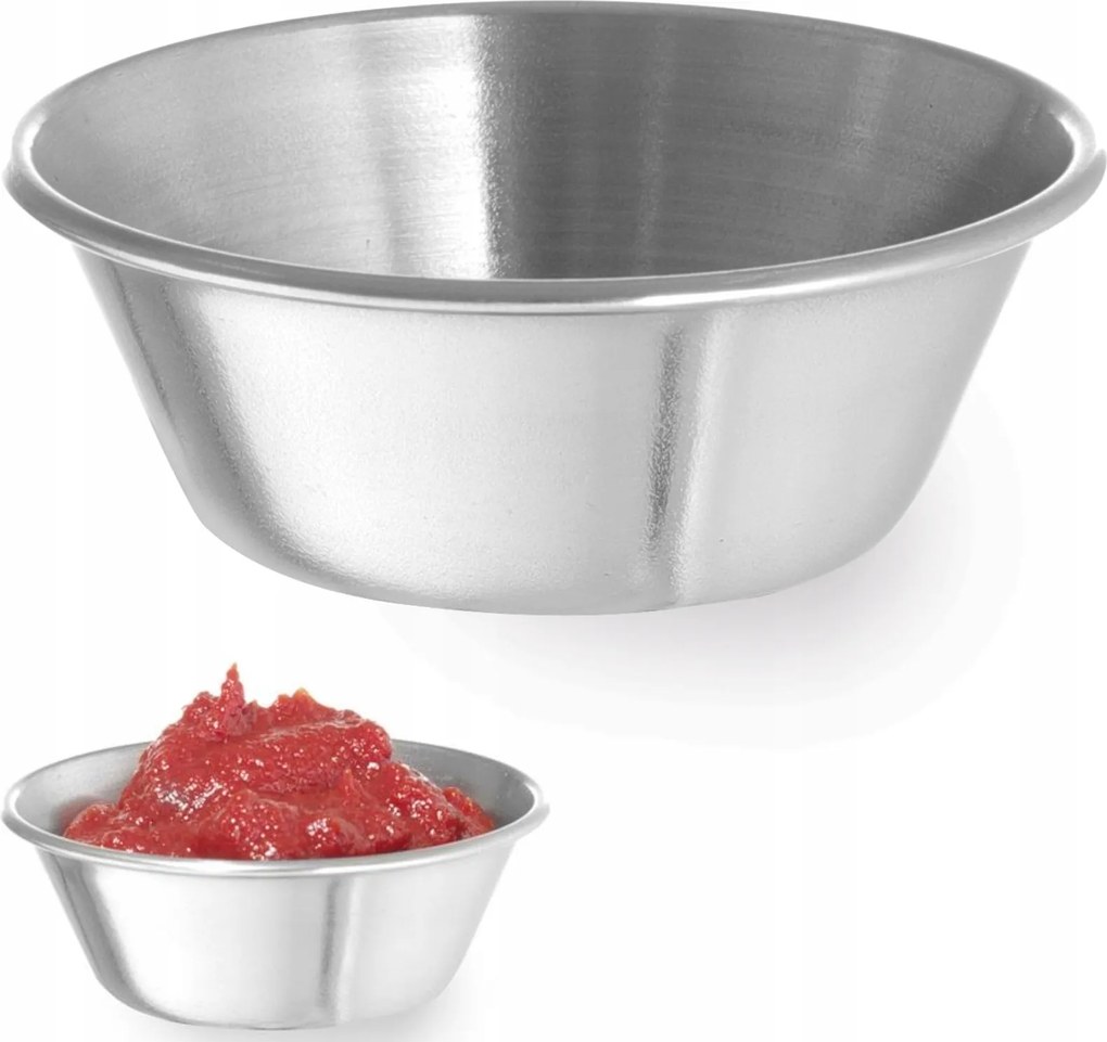 Ramekin Tál Mártogatós Szószokhoz Rozsdamentes Acél 45ML 12 Db Hendi