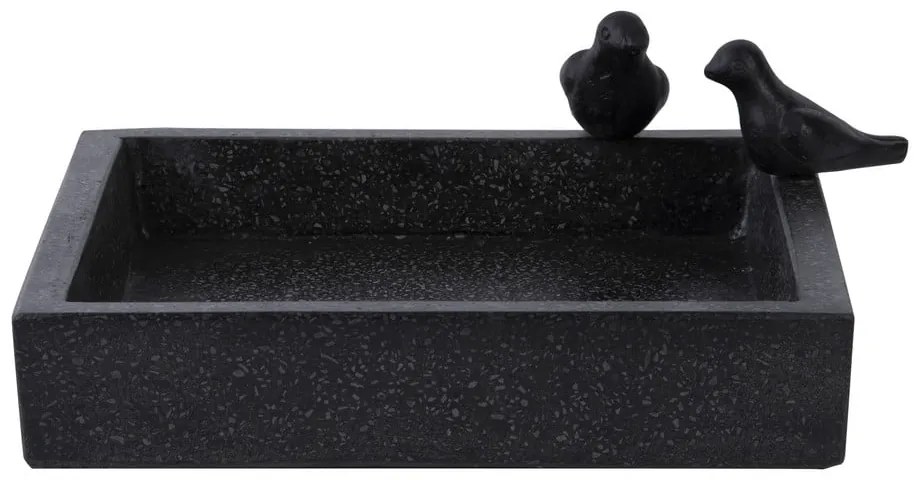 Eve fekete kerámia madáritató - Esschert Design