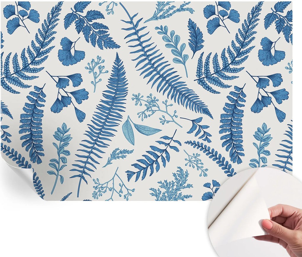 Öntapadós tapéta Fali furnér 3D hatás Botanikus minták 152x104 cm