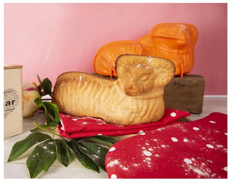 Szilikon sütőforma bárány alakú tortához 17x31 cm – Orion