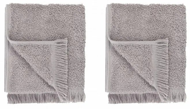Világosszürke pamut törölköző szett 2 db-os 30x50 cm FRINO – Blomus