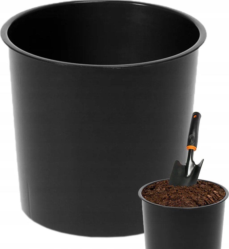 Virágcserépbetét Kerek Univerzális Virágcseréphez Liliom Mályva 19x19x17cm Ø 19