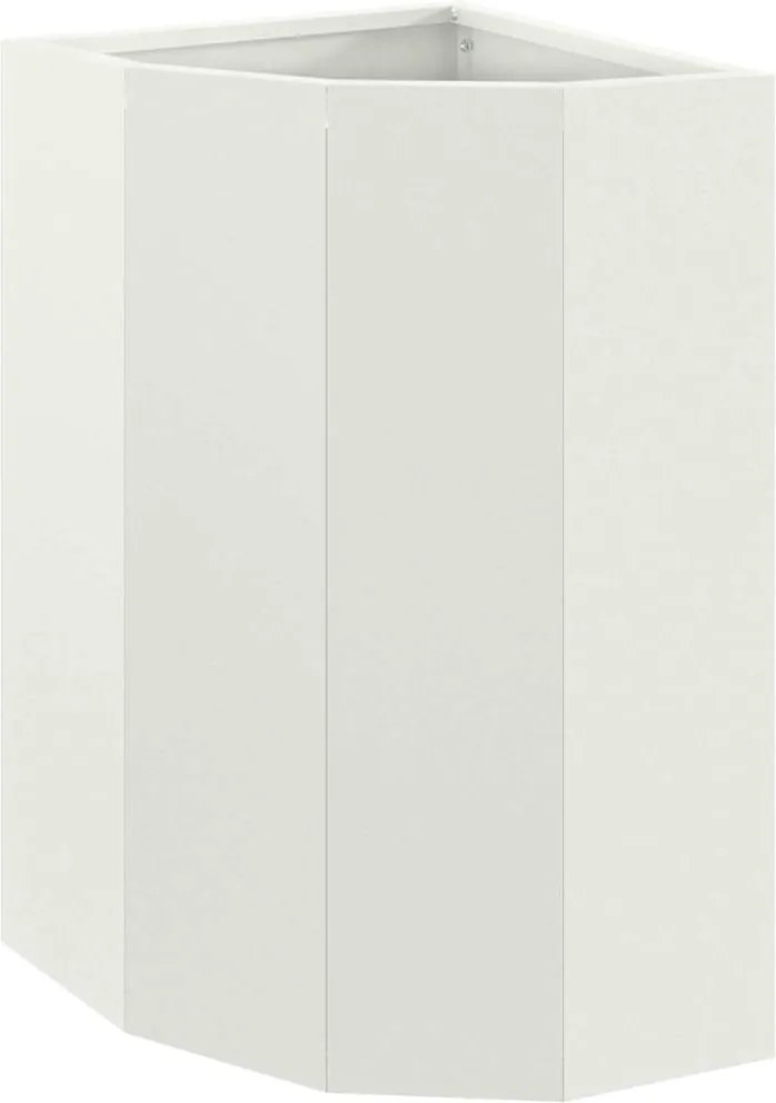 vidaXL Sarok Virágtartó Fehér 30 x 30 x 50 cm Acél