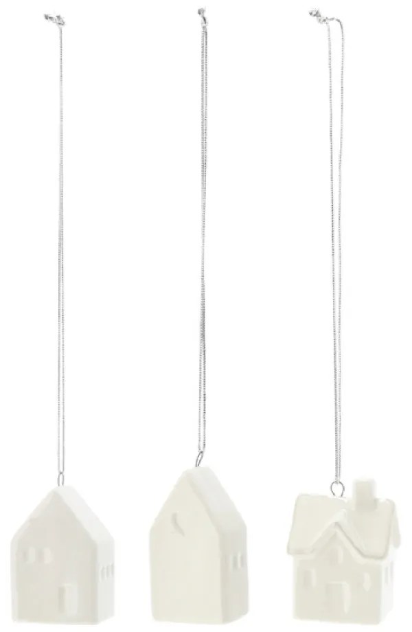 Mini house kerámiából készült függő ház 3 db