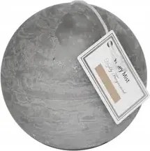 Parfüm illatgyertya szürke, átmérő 9 cm