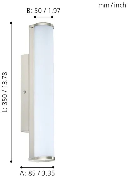 Eglo 94715 - CALNOVA LED fürdőszobai lámpatest, 8W, 230V, IP44