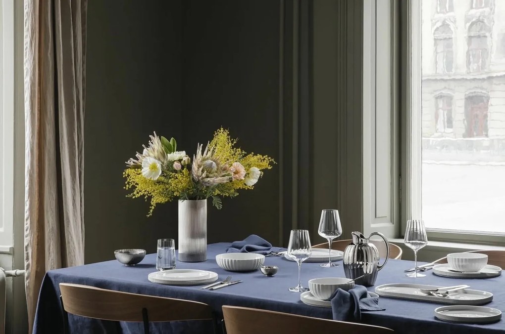 Bernadotte vörösboros poharak, 6 darabos készlet - Georg Jensen