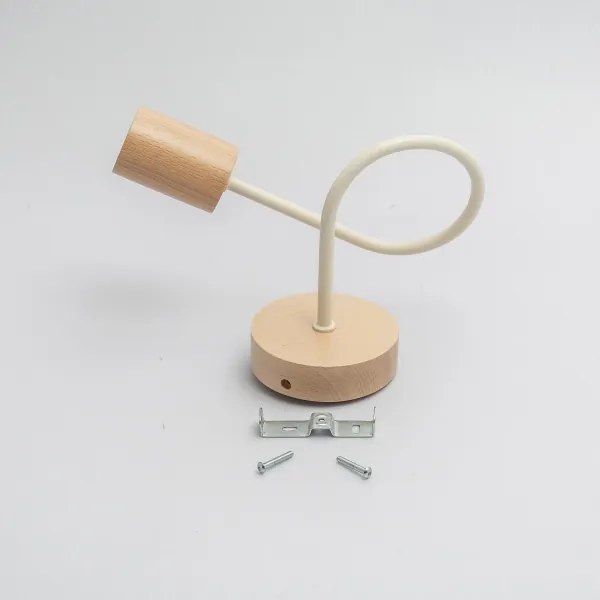 Fali lámpa OXFORD 1xE27/15W/230V fenyő/krém