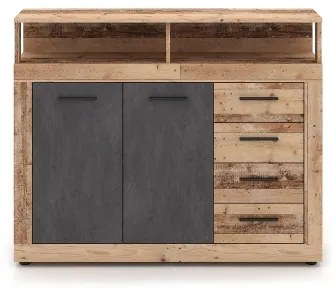 Komód RUNA világosbarna/antracit