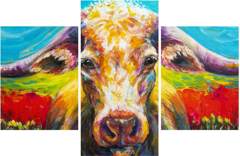 Kép - Festett tehén (90x60 cm)