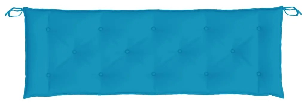 világoskék oxford szövet kerti padpárna 150 x 50 x 7 cm