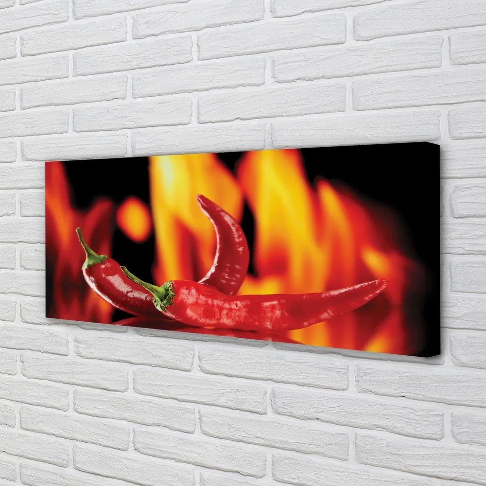 Canvas képek csípős paprika 140x70 cm