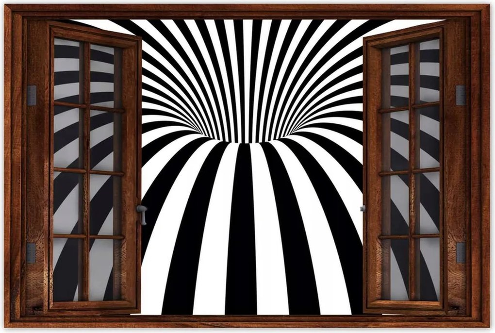 Poszterek 120x80 Absztrakt fekete-fehér