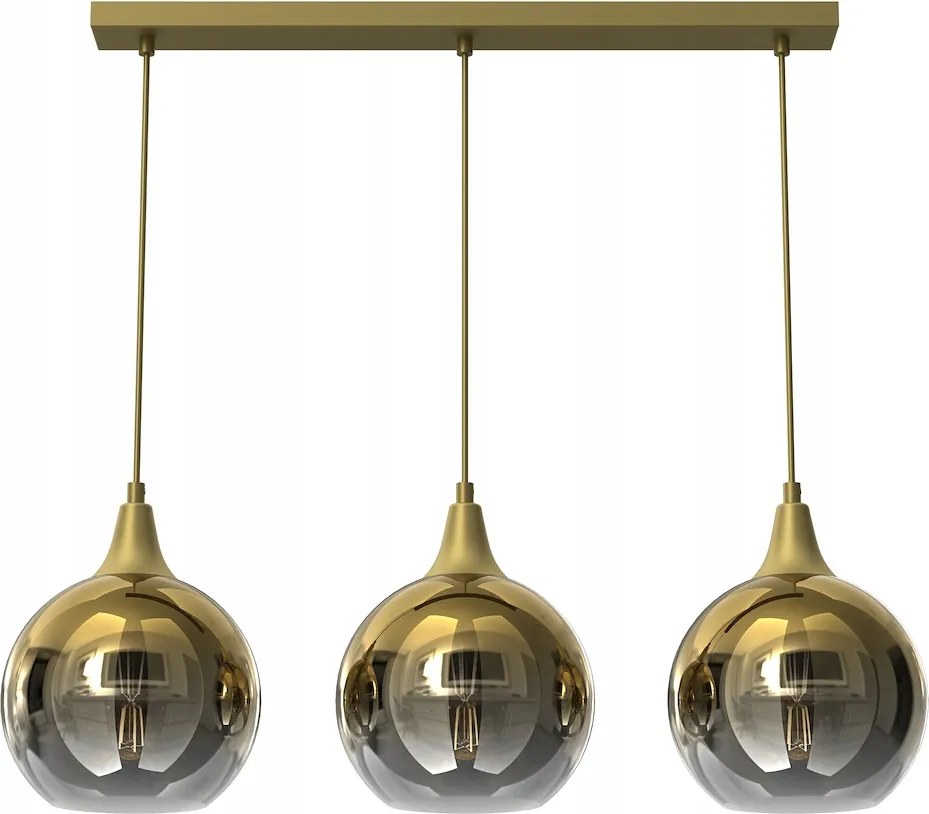 Függőlámpa Monte Gold 3xE27