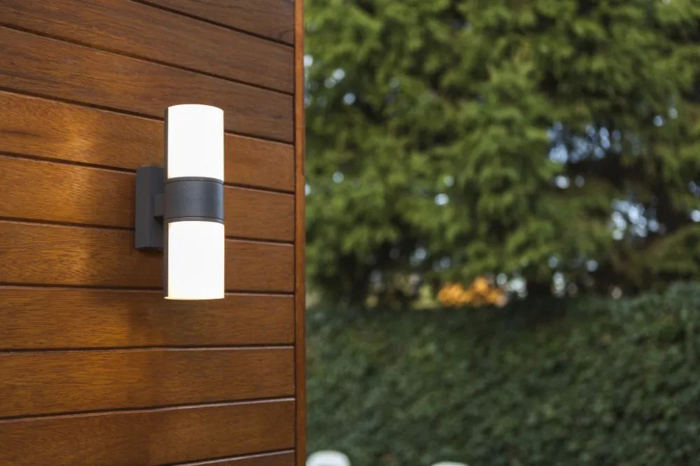 Kültéri Fali Lámpa Szürke Cyra LUTEC 5198101118