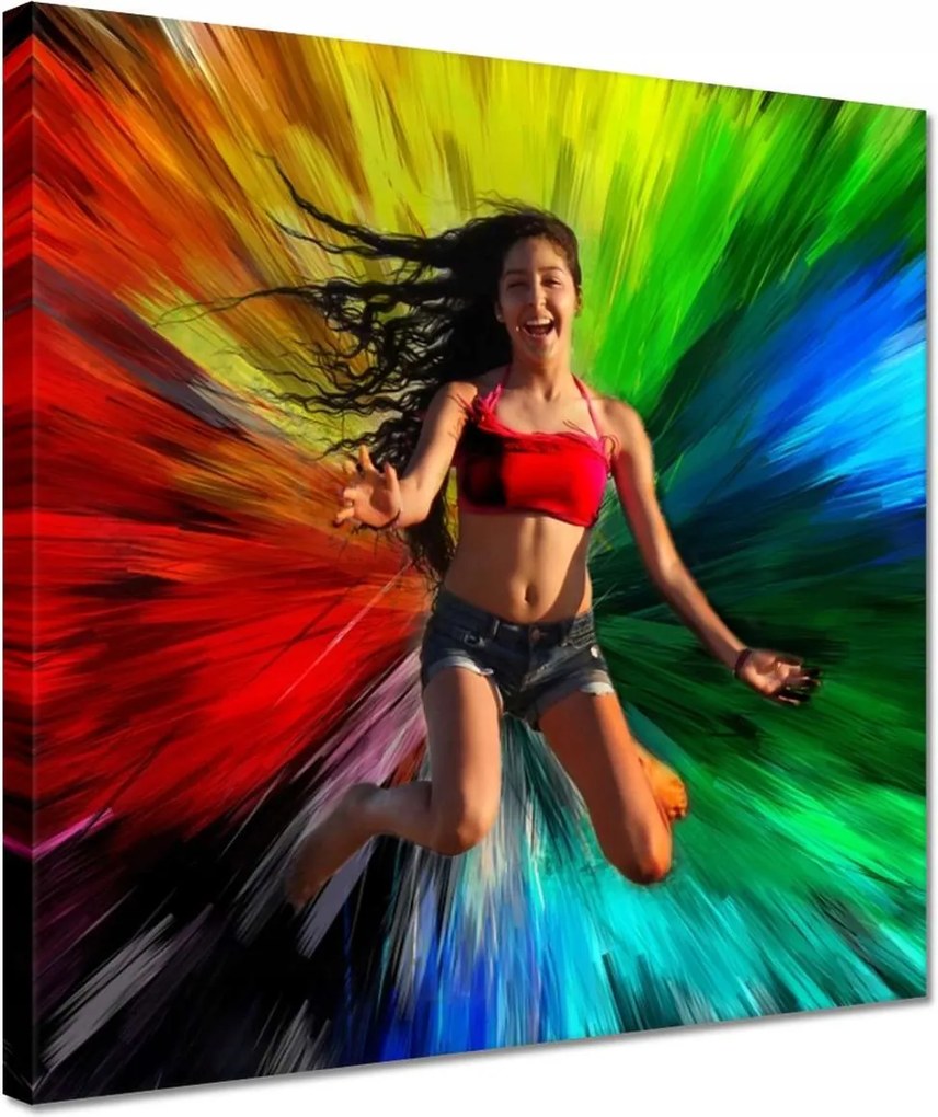 Vászonkép 30x30 Színes robbanás Színek