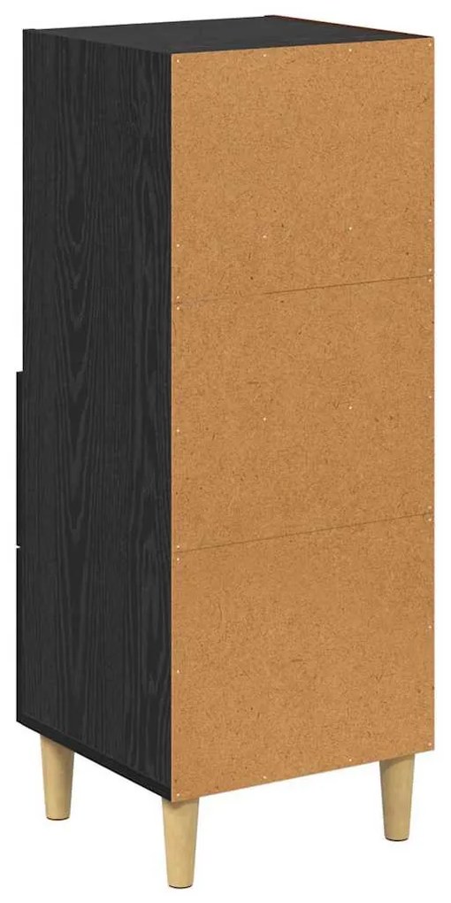 Széf fiókkal Musta tammi 34 x 34.5 x 90 cm Faanyag