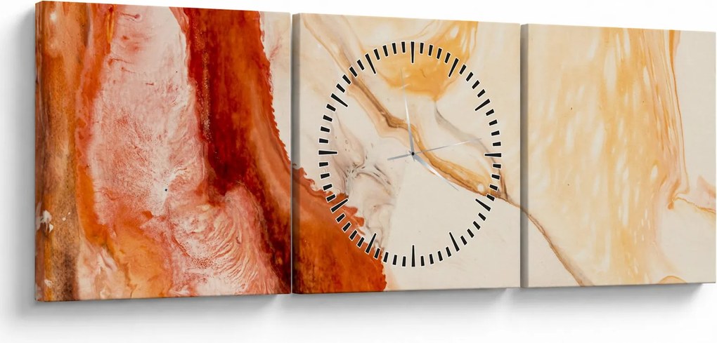 Kép - Absztrakt festészet (órával) (90x30 cm)