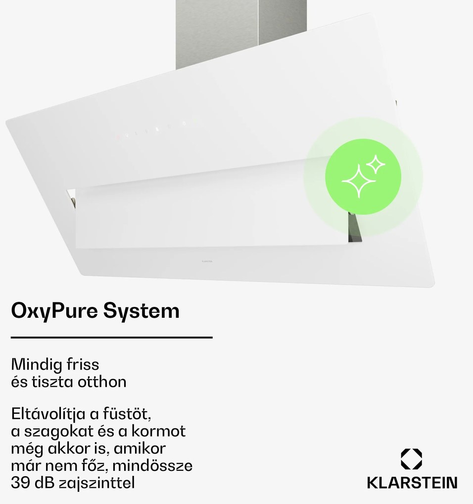 Klarstein SleekAir páraelszívó | A+++ | 717 m³/h | érintésvezérlés | LED | 90 cm
