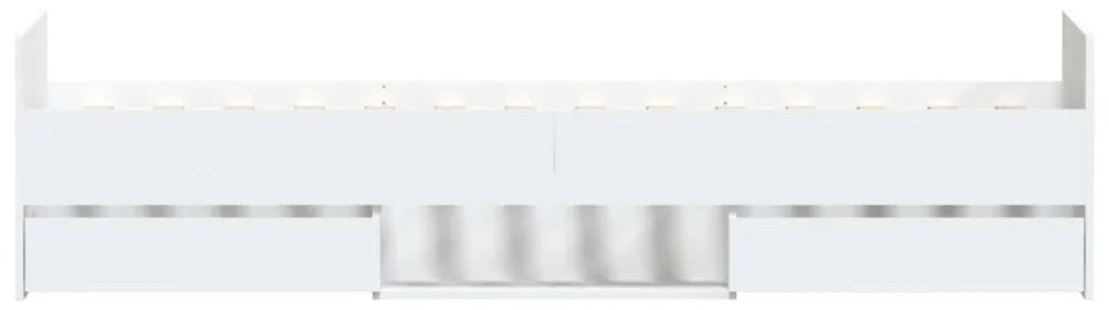 fehér ágykeret fej- és lábtámlával 90 x 200 cm