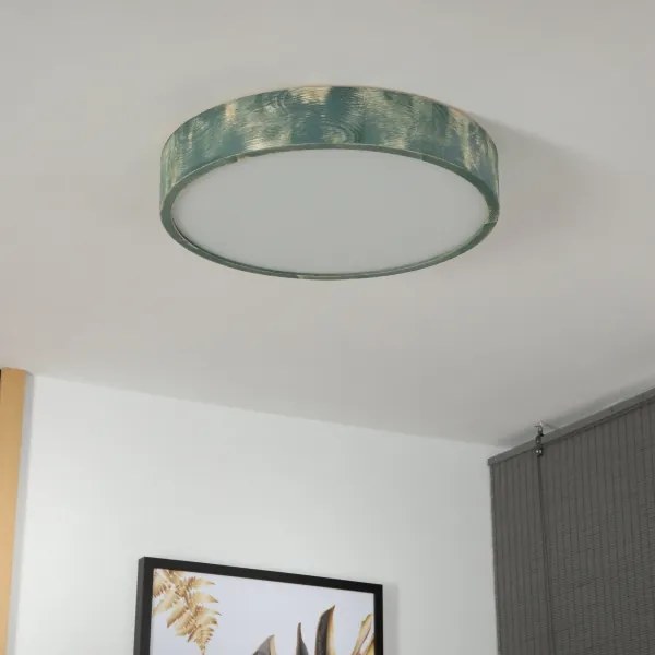 Brilagi - PINO mennyezeti lámpa, 3 x E27/15 W/230 V, fenyő/zöld, átm. 47,5 cm