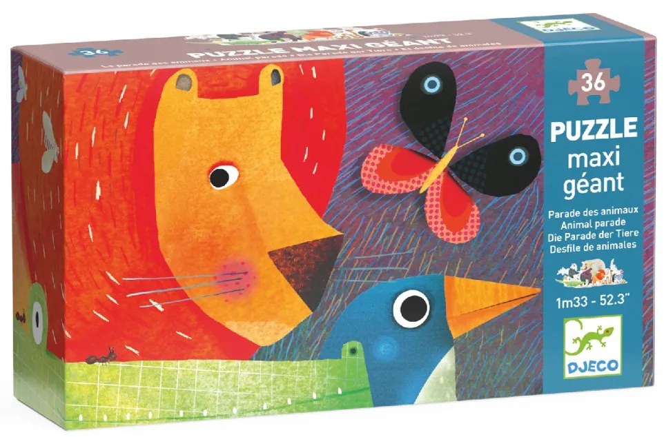 Óriás puzzle - Állati parádé, 36 db-os - Animal Parade