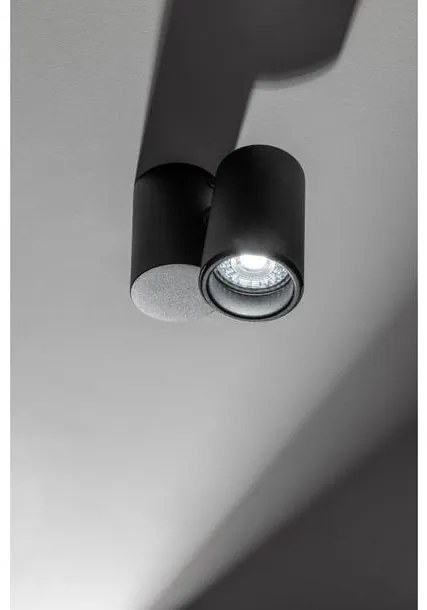 Lámpa Mennyezeti lámpatest LUPO, aluminium, 11.6x5.6x11.5, IP20, 1*GU10, max. 50W, kör, fekete